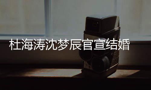 梦辰杜海涛沈天文称结婚叫乖官宣乖喜鹊上的 发