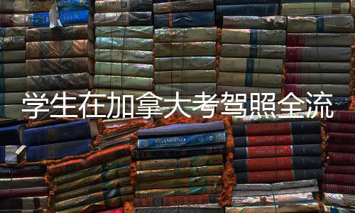 考驾流程拿大在加照全指南学生
