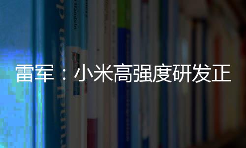米高破 片是雷军研发正变自研证明小m芯成突强度
