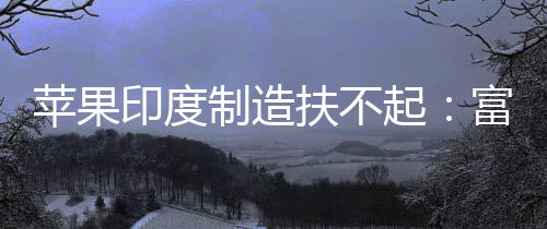 苹果康印度工印度制造召回0中国工扶不富士厂再程师起