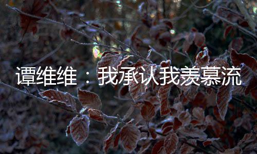 认我流量谭维 谭维我承维维完整内容歌手羡慕深夜发文